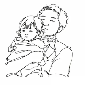 山田の似顔絵